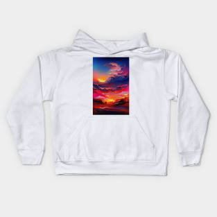 Aesthetic Sunset Kids Hoodie